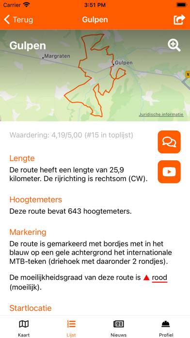 MTBroutes App-Screenshot #3