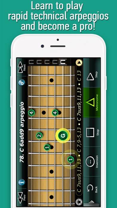 Sweep Picking Guitar Arpeggios Schermata dell'app #1