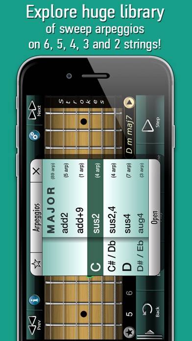 Sweep Picking Guitar Arpeggios App screenshot #2