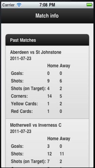 Scottish Football App App screenshot #3