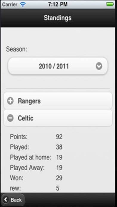 Scottish Football App App screenshot #4