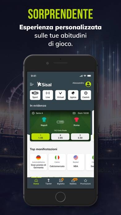 Sisal scommesse sportive Schermata dell'app #3