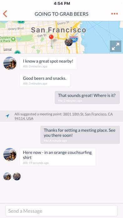 Couchsurfing Travel App Uygulama ekran görüntüsü #5