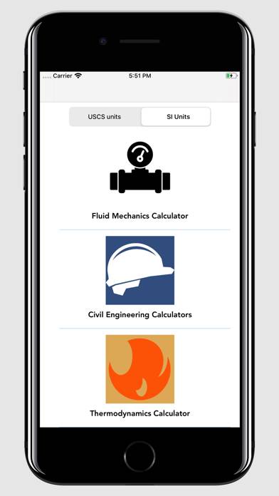 Fluid Mechanics Calculator Captura de pantalla de la aplicación #1