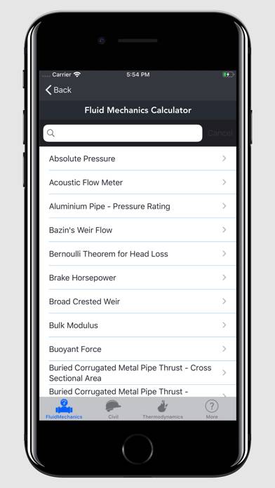 Fluid Mechanics Calculator App-Screenshot #2