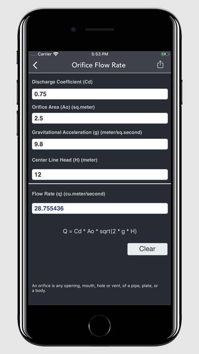 Fluid Mechanics Calculator App-Screenshot #6