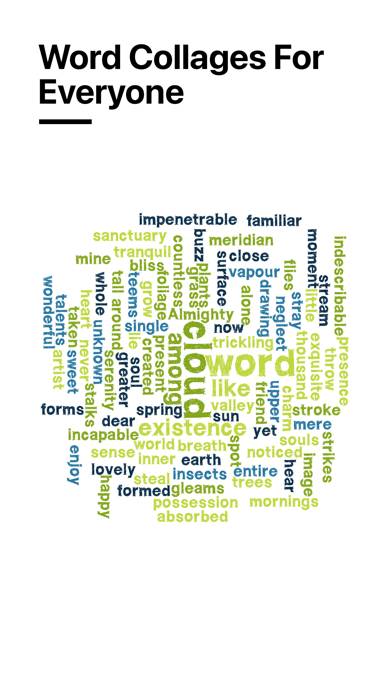 Word Collage App skärmdump