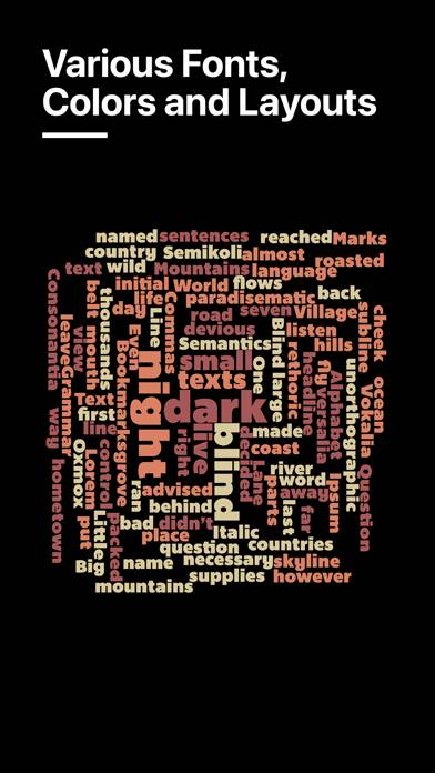 Word Collage App skärmdump