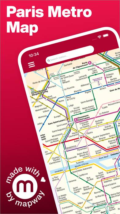 Paris Metro Map and Routes App skärmdump #1