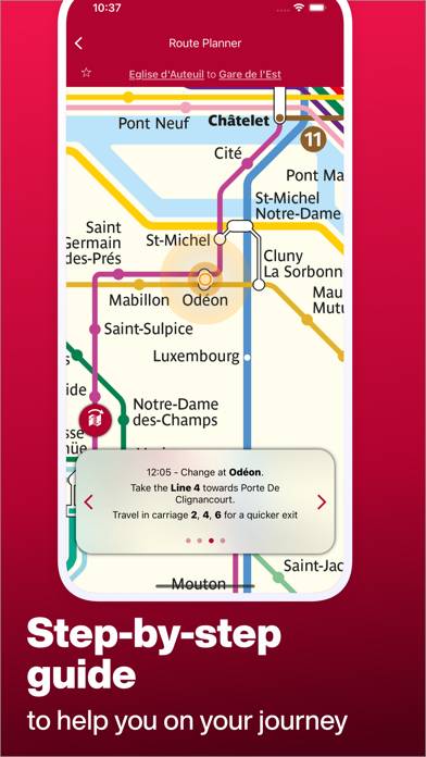 Paris Metro Map and Routes Capture d'écran de l'application #3