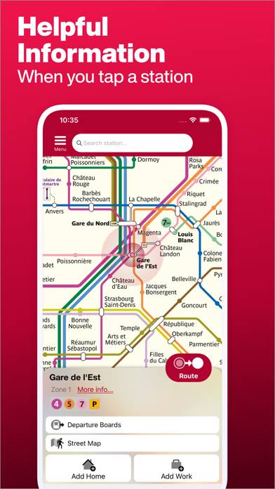 Paris Metro Map and Routes App skärmdump #4