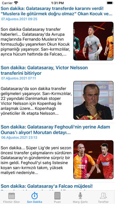 Galatasarayım Uygulama ekran görüntüsü #2