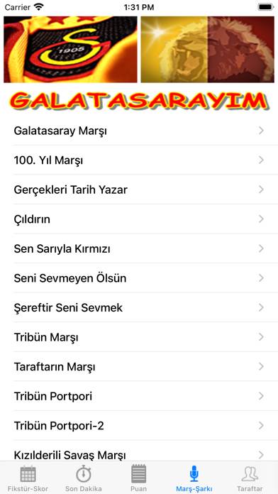 Galatasarayım Uygulama ekran görüntüsü #3