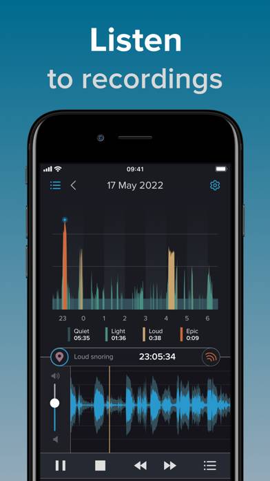 SnoreLab : Record Your Snoring Captura de pantalla de la aplicación #4