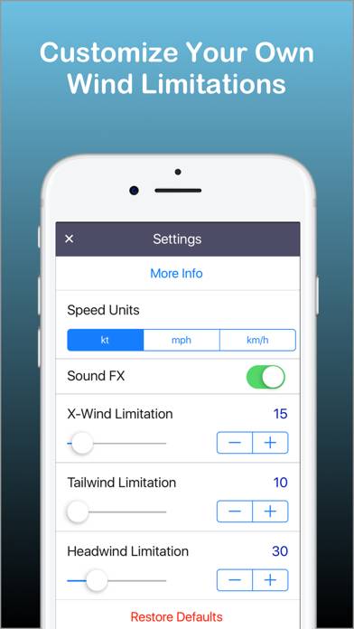 Flight Winds App-Screenshot