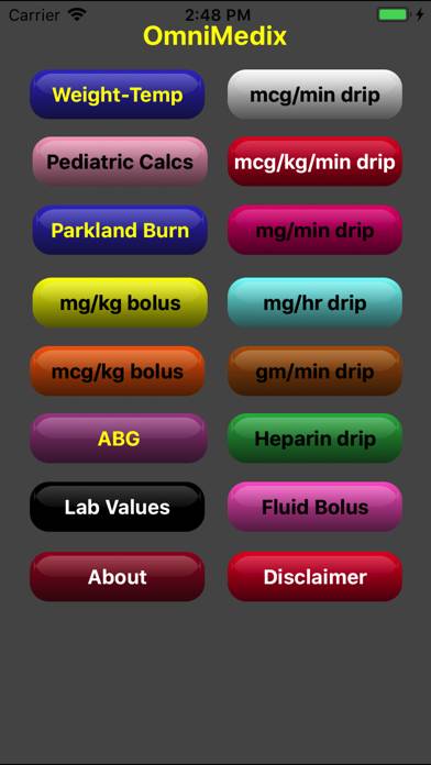 OmniMedix Medical Calculator App screenshot #1