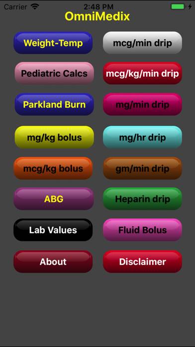 OmniMedix Medical Calculator screenshot