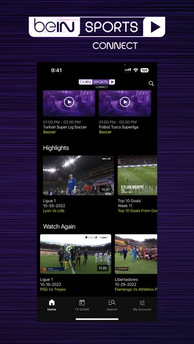 BeIN SPORTS CONNECT App screenshot #2