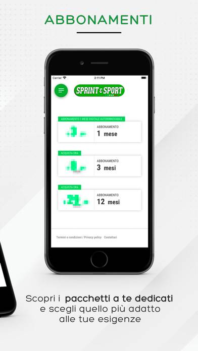 Sprint e Sport Digitale App screenshot