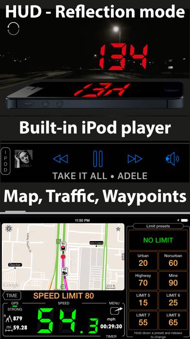 Speedometer 55 Pro. GPS kit. Uygulama ekran görüntüsü #4