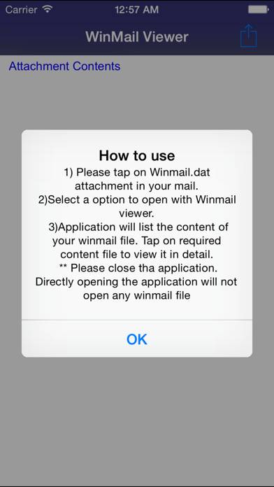 WinMail.dat Viewer for OS 10 Schermata dell'app #1