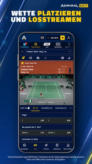 AdmiralBet Sportwetten & Slots App-Screenshot #4