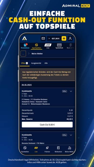 AdmiralBet Sportwetten & Slots App-Screenshot #5