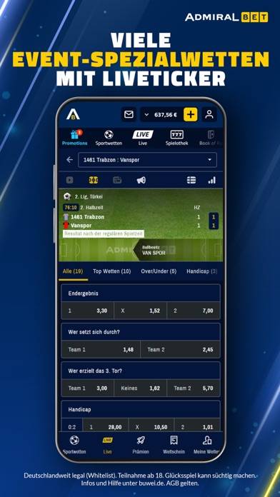 AdmiralBet Sportwetten & Slots App-Screenshot #6