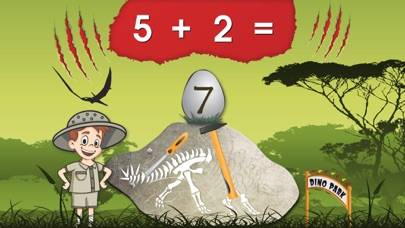 Dinosaur Park Math App screenshot