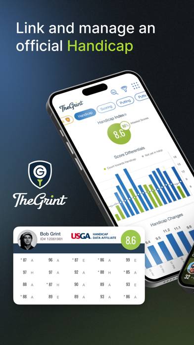 TheGrint: Handicap & Scorecard App skärmdump #1