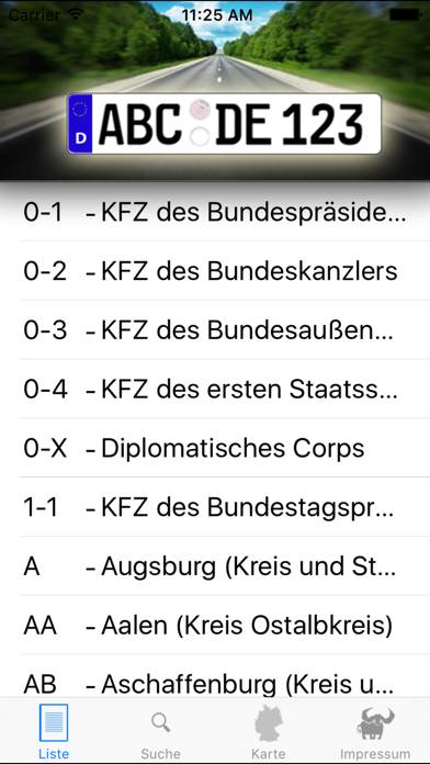 Autokennzeichen Deutschland App screenshot #2