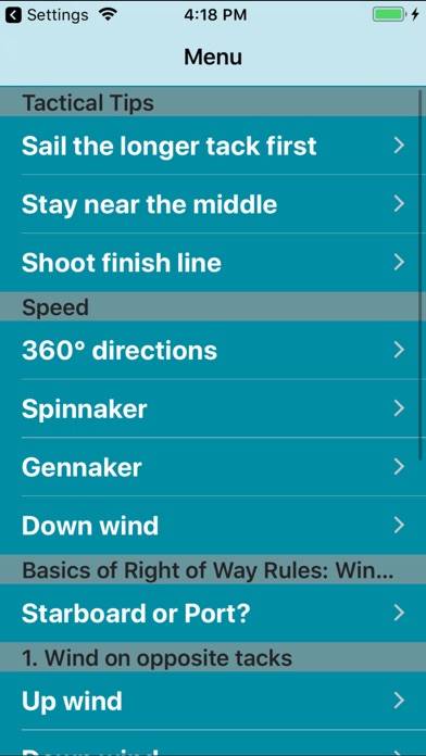Tactical Sailing Tips App screenshot #1