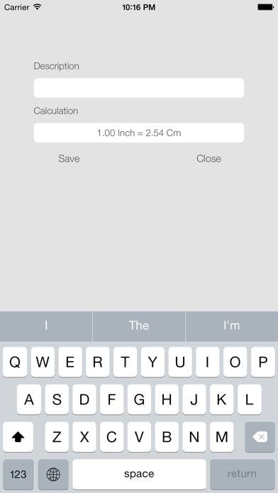 Inch Centimeter Schermata dell'app #3