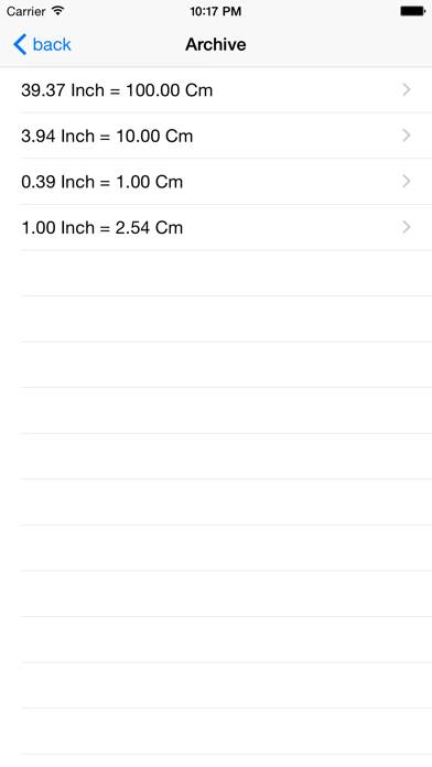 Inch Centimeter Schermata dell'app #4