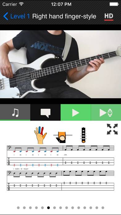 Beginner Bass method HD Schermata dell'app #4