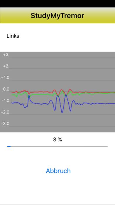 StudyMyTremor App-Screenshot