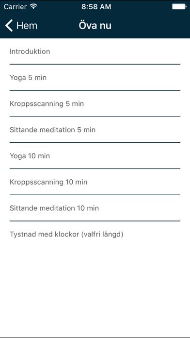 Dagliga droppar mindfulness App skärmdump #2