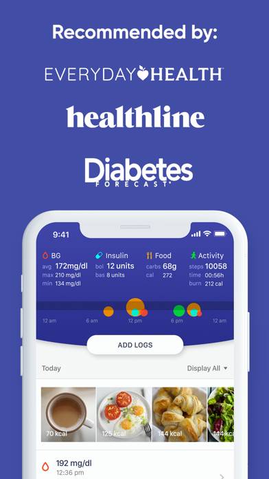 Glucose Buddy plus for Diabetes Captura de pantalla de la aplicación #6