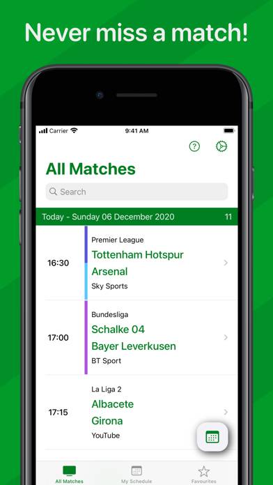 Live Football On TV Schermata dell'app #1