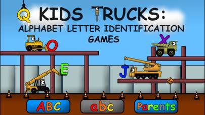 Kids Trucks: Alphabet Letter Identification Games captura de pantalla del juego