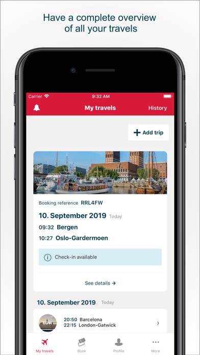 Norwegian Travel Assistant App skärmdump #1