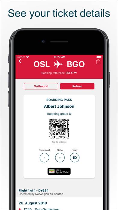 Norwegian Travel Assistant App skärmdump #2