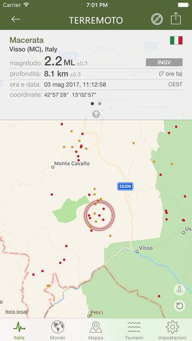 Terremoto Schermata dell'app #4