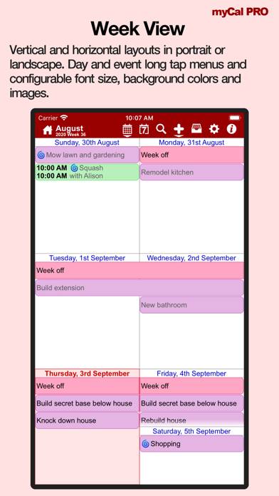 MyCal PRO Planner App screenshot #2