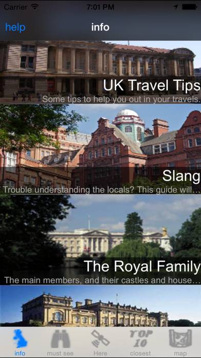 UK Travel Guide Captura de pantalla de la aplicación #1