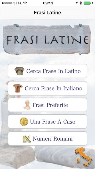 Frasi Latine Schermata dell'app #1