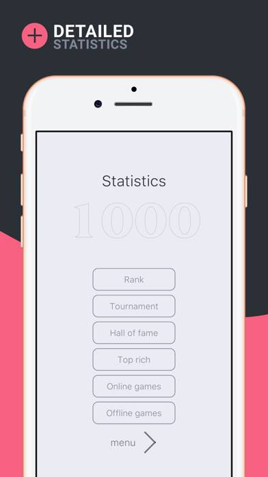 Card game 1000 online offline App screenshot #6