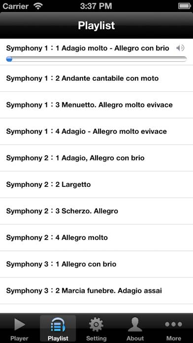 Beethoven Symphonies Collection App screenshot