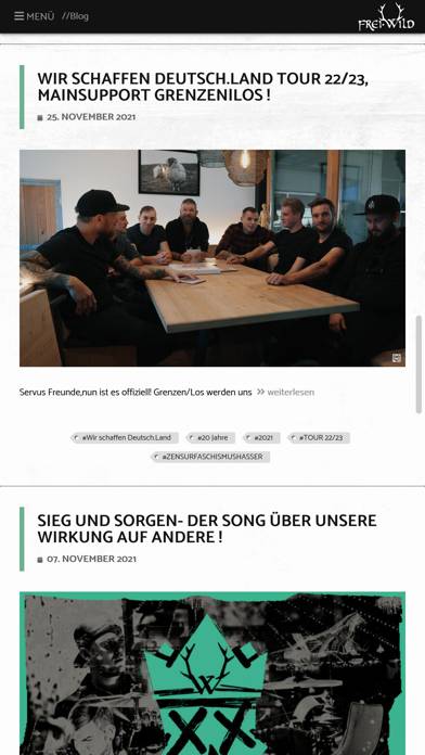 Frei.Wild App-Screenshot