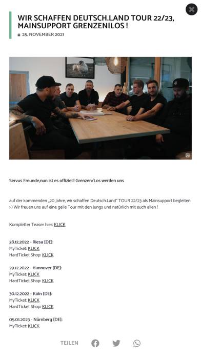 Frei.Wild App-Screenshot